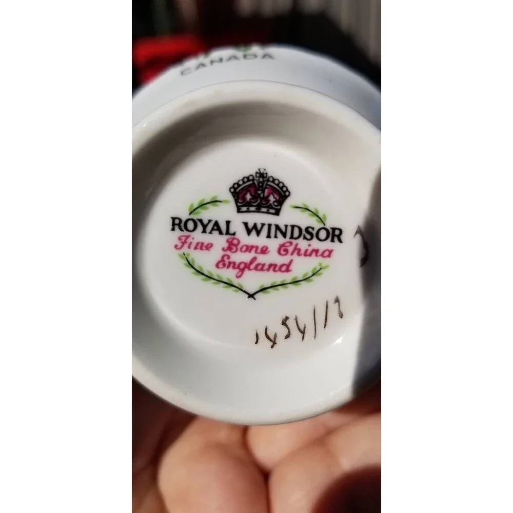 Vintage Royal Windsor Bone China Tea Cup & Saucer Made in England